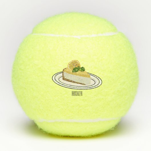 Balles De Tennis Illustration de citron cheesecake (Devant)