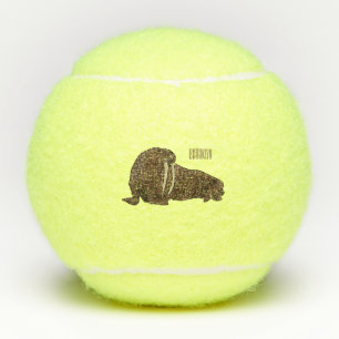 Balles De Tennis Illustration de dessin animé de morse
