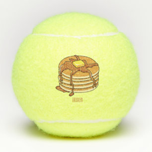 Balles De Tennis Illustration de dessin animé de Pancake
