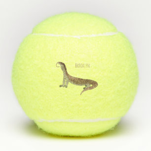 Balles De Tennis Illustration de dessin animé de varan