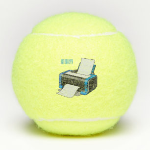 Balles De Tennis Illustration de dessin d'imprimante