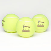 Balles De Tennis Illustration de dessin mignon, marteau et ongles (Multiple)