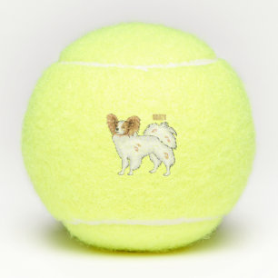 Balles De Tennis Illustration de dessin pour chien de Papillon