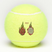 Balles De Tennis Illustration de dragon fruit (Dos)