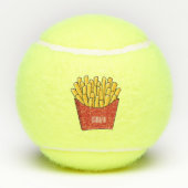 Balles De Tennis Illustration de frites (Dos)