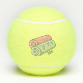Balles De Tennis Illustration de gâteau suisse roll / roll (Dos)