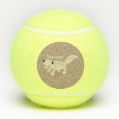 Balles De Tennis Illustration de gecko tan tan mignon (Dos)