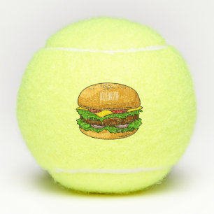 Balles De Tennis Illustration de Hamburger