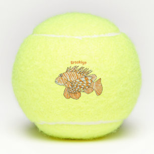 Balles De Tennis Illustration de Happy lionfish