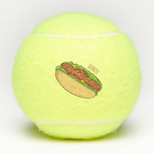 Balles De Tennis Illustration de Hot dog