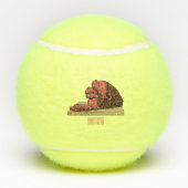 Balles De Tennis Illustration de jambon (Dos)