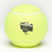 Balles De Tennis Illustration de la caméra (Dos)
