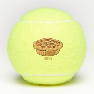 Balles De Tennis Illustration de la caricature à tarte