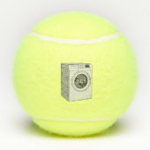 Balles De Tennis Illustration de la machine à laver (Dos)
