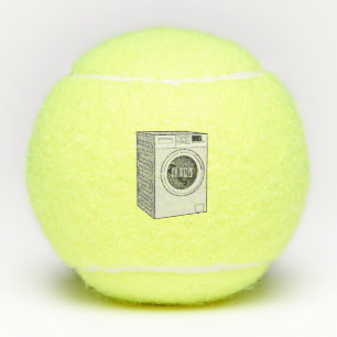 Balles De Tennis Illustration de la machine à laver