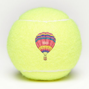 Balles De Tennis Illustration de la montgolfière