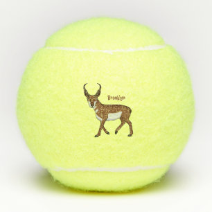 Balles De Tennis Illustration de l'antilope Pronghorn