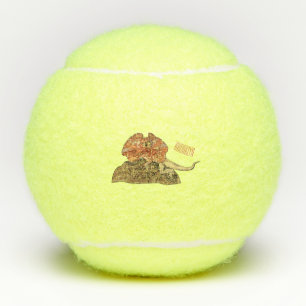 Balles De Tennis Illustration de lézard à col frisé