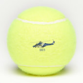 Balles De Tennis Illustration de l'hélicoptère de police (Dos)