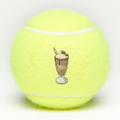 Balles De Tennis Illustration de milk-shake au chocolat (Dos)