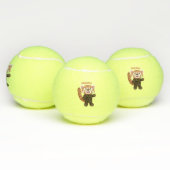 Balles De Tennis Illustration de panda rouge mignon (Multiple)
