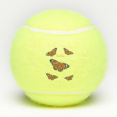 Balles De Tennis Illustration de papillon monarque (Dos)