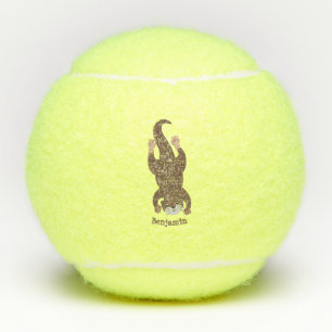 Balles De Tennis Illustration de plongée de loutre mignonne