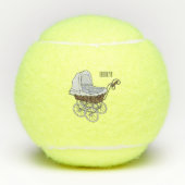 Balles De Tennis Illustration de poussette (Devant)