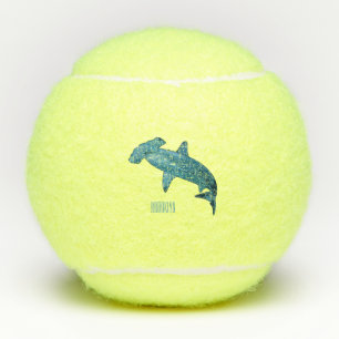 Balles De Tennis Illustration de requin marteau