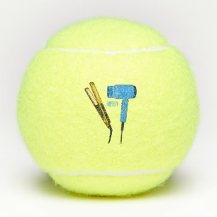 Balles De Tennis Illustration de sèche-cheveux et de lisseur de che