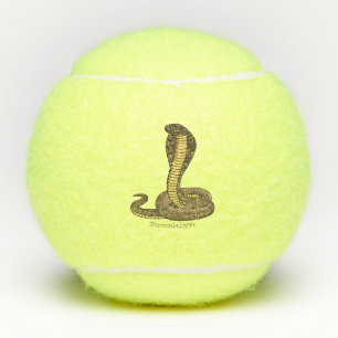 Balles De Tennis Illustration de serpent à cobra Brown