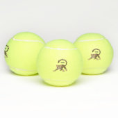 Balles De Tennis Illustration d'ocelot mignon (Multiple)