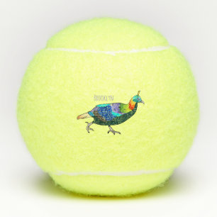 Balles De Tennis Illustration d'oiseau monal himalayen