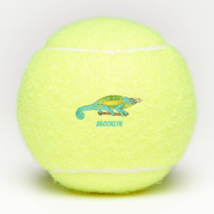 Balles De Tennis Illustration du caméléon de Jackson