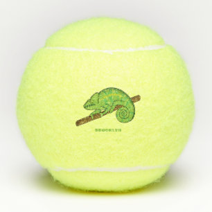 Balles De Tennis Illustration du caméléon de la parson