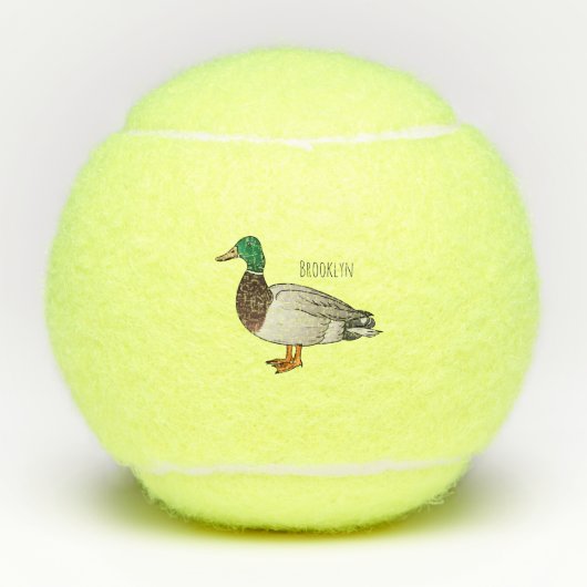 Balles De Tennis Illustration du canard de Majard (Devant)