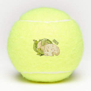 Balles De Tennis Illustration du chou-fleur