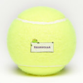 Balles De Tennis Illustration du panneau de grenouille verte mignon (Dos)