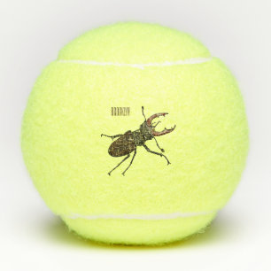 Balles De Tennis Illustration du scarabée de stade