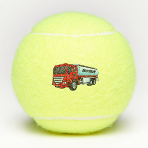 Balles De Tennis Illustration du transport de carburant par camion-