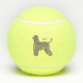 Balles De Tennis Illustration d'un chien hound afghan (Dos)
