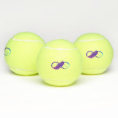 Balles De Tennis Infini avec plume violette (Multiple)