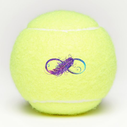Balles De Tennis Infinity with purple feather (Devant)