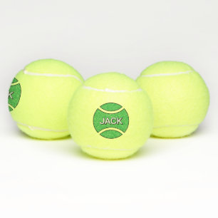 Balles de tennis jaunes personnalisées avec logo v