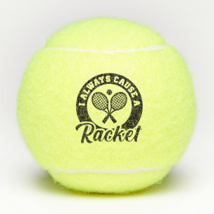 Balles De Tennis Je Cause Toujours Une Raquette