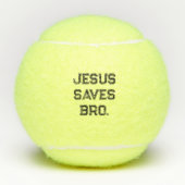 Balles De Tennis Jésus Sauve Bro. chrétien (Devant)