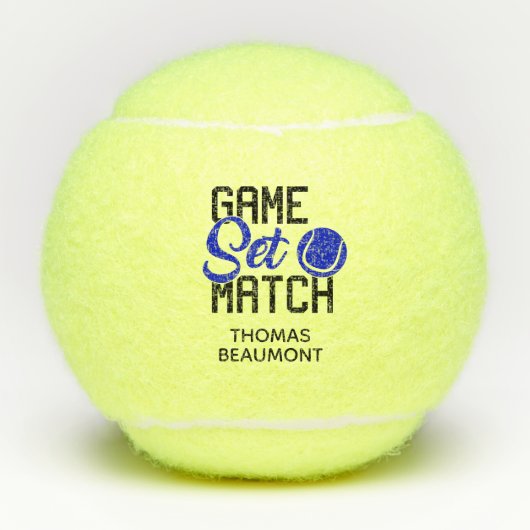 Balles De Tennis Jeu Set Match (Devant)