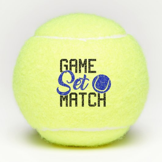 Balles De Tennis Jeu Set Match (Devant)
