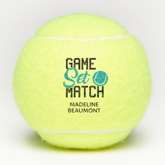 Balles De Tennis Jeu Set Match (Devant)