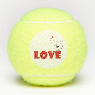 Balles De Tennis Joli chien chiot amour   Saint Valentin